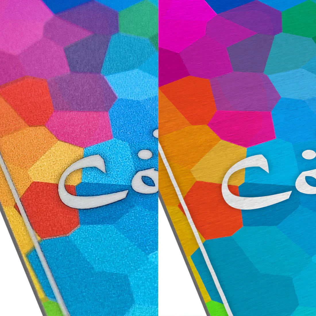 Técnicas de impresión: la diferencia entre impresión superior e impresión bajo la superficie en aluminio