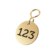 Brass key tags