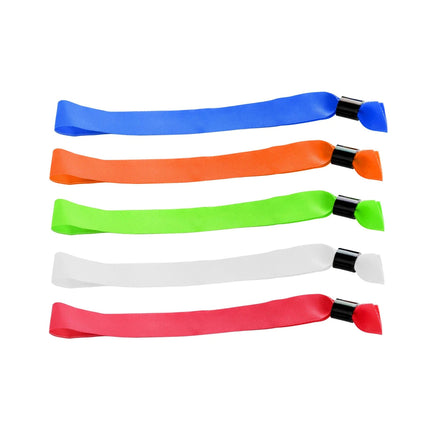 Pulseras de tela mezcla de 5 colores - 100 unidades