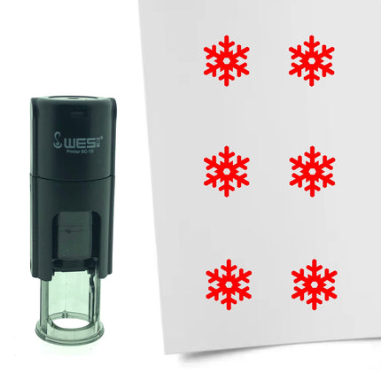 Stamp snowflake - 10 mm print