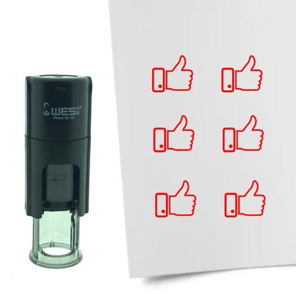 Stamp thumbs up - 10 mm print