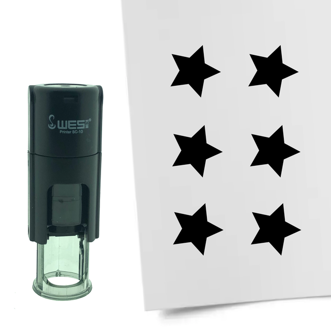 Stamp star - 10 mm print