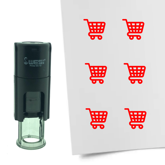 Stamp shopping cart - 10 mm print