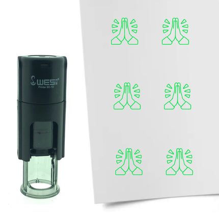 Stamp folded hands - 10 mm print
