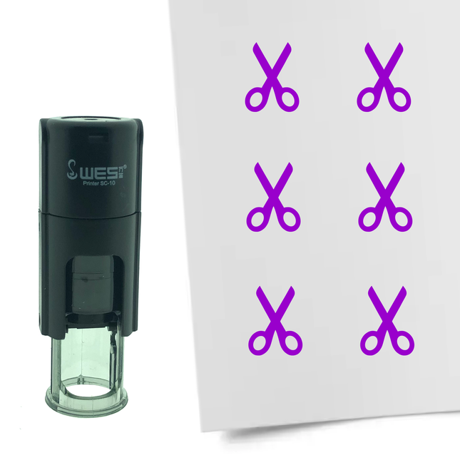 Stamp scissors - 10 mm print