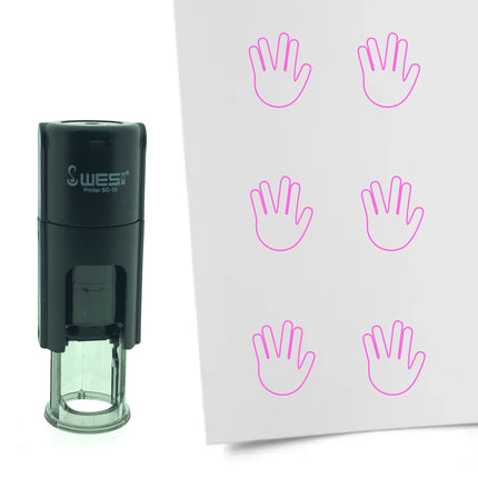 Stamp Mr. Spock greeting - 10 mm print