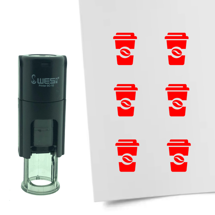 Stamp coffee to go - 10 mm print