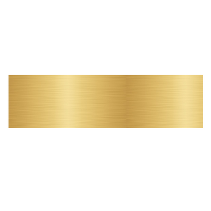 Blank gold door sign 165x45mm - 1 pc
