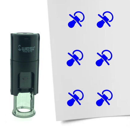 Stamp pacifier - 10 mm print