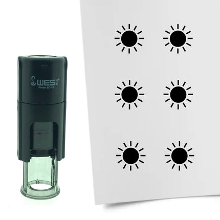 Stamp sun - 10 mm print