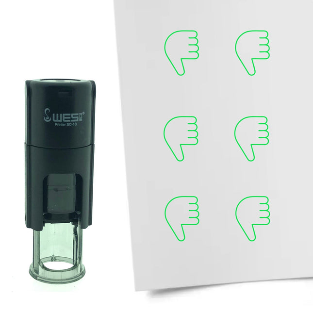 Stamp thumbs down - 10 mm print