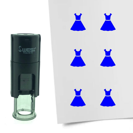 Stamp dress - 10 mm print