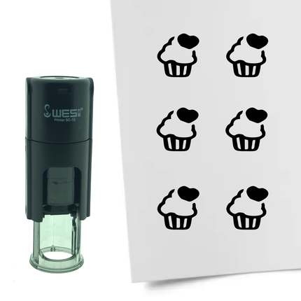 Stamp cupcake - 10 mm print