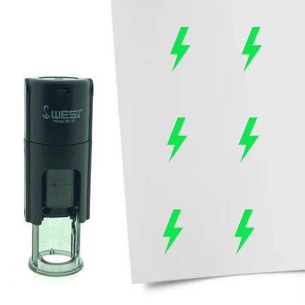 Stamp lightning - 10 mm print