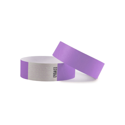 Pulseras de Tyvek sin diseño - 100 unidades