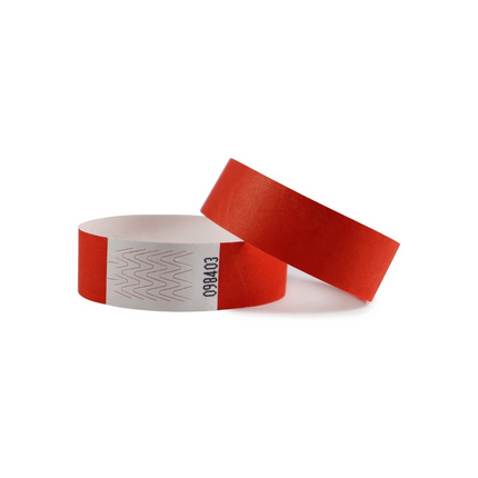 Pulseras de Tyvek sin diseño - 100 unidades