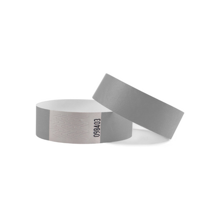 Pulseras de Tyvek sin diseño - 100 unidades