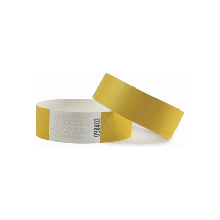 Pulseras de Tyvek sin diseño - 100 unidades