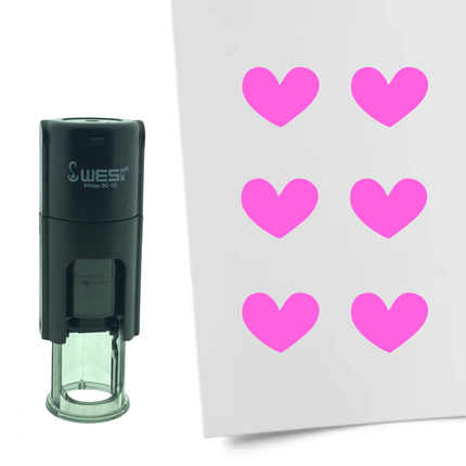 Stamp heart - 10 mm print