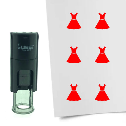 Stamp dress - 10 mm print