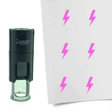 Stamp lightning - 10 mm print