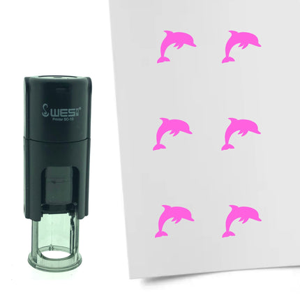 Stamp dolphin - 10 mm print
