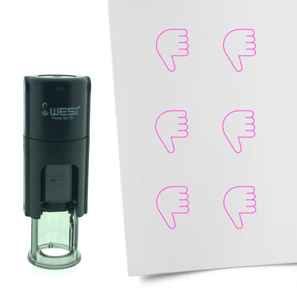 Stamp thumbs down - 10 mm print