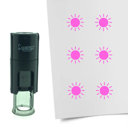 Stamp sun - 10 mm print