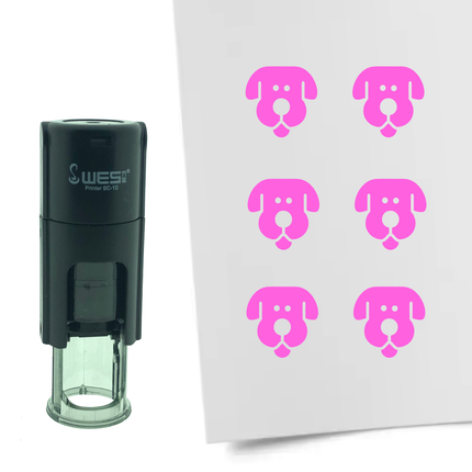 Stamp dog - 10 mm print