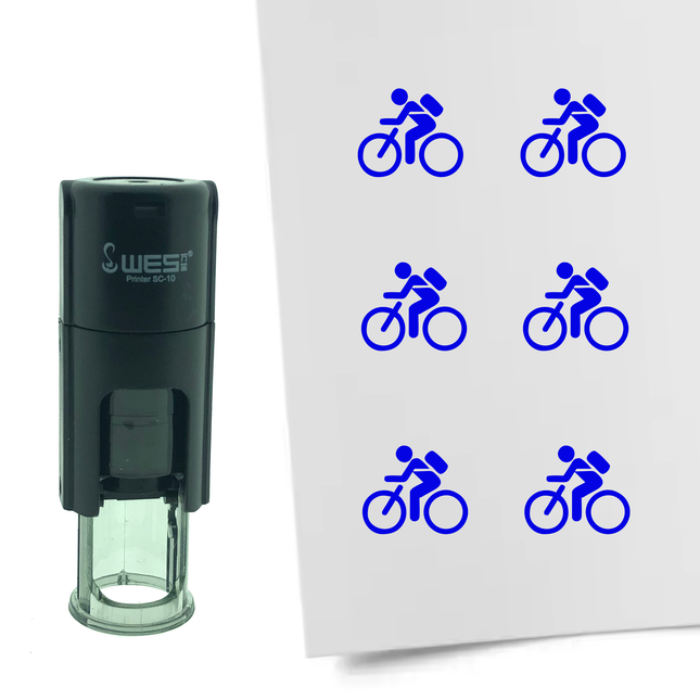 Stamp bicycle - 10 mm print