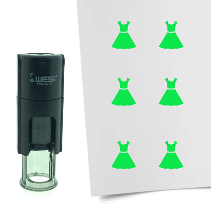 Stamp dress - 10 mm print