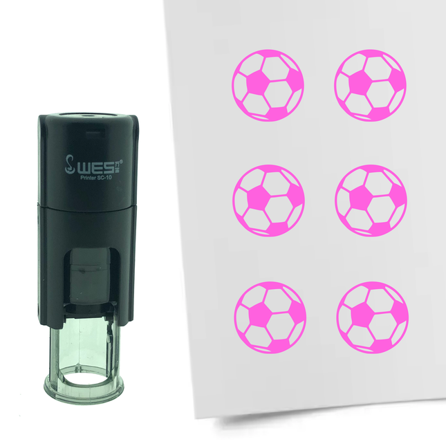 Stamp soccer - 10 mm print