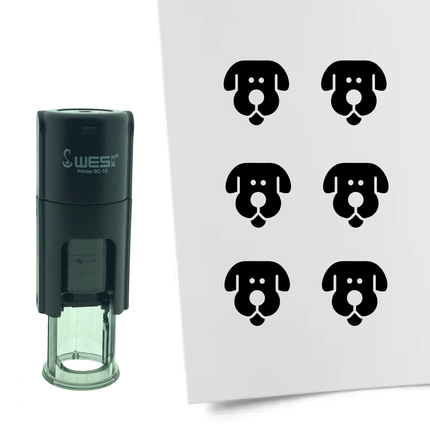 Stamp dog - 10 mm print