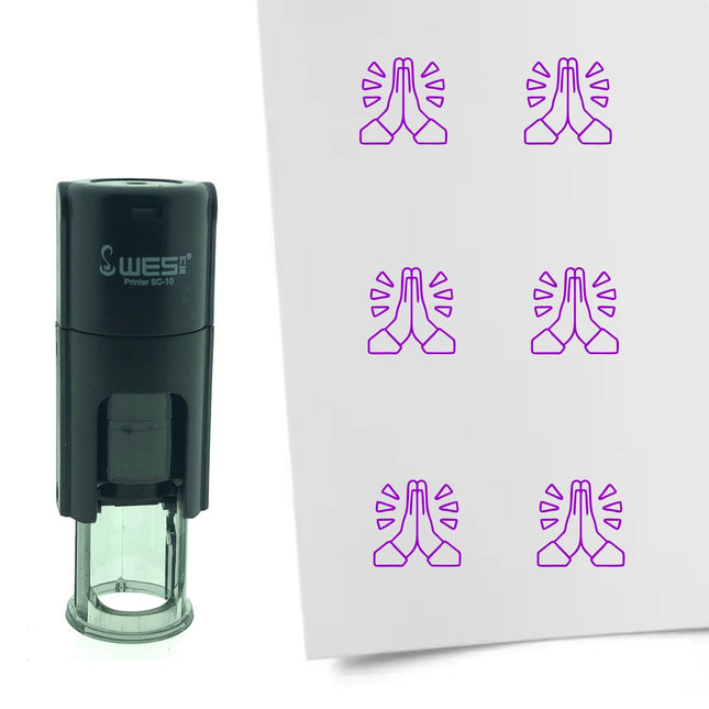 Stamp folded hands - 10 mm print