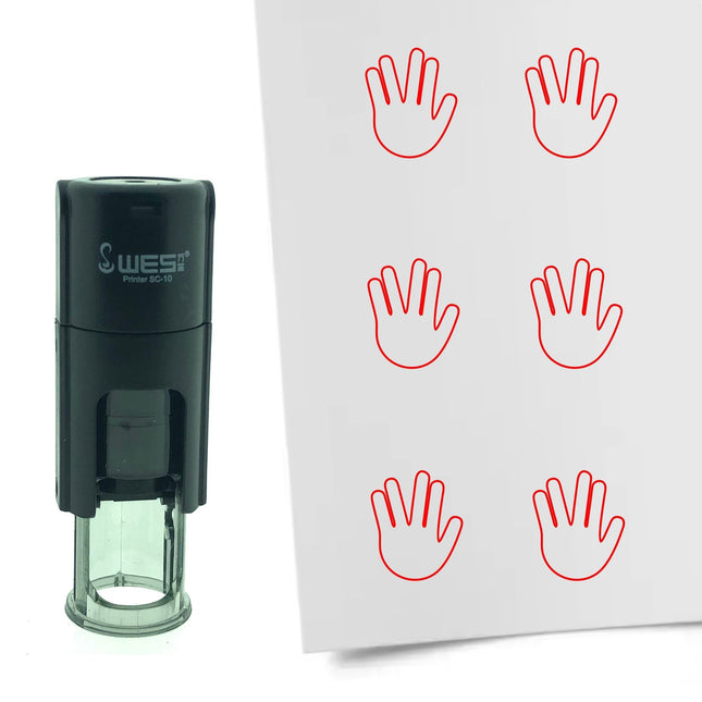 Stamp Mr. Spock greeting - 10 mm print