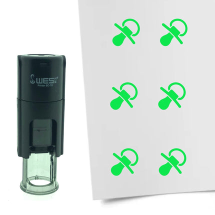 Stamp pacifier - 10 mm print