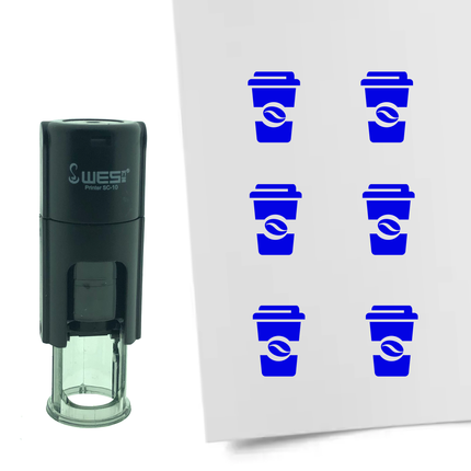 Stamp coffee to go - 10 mm print