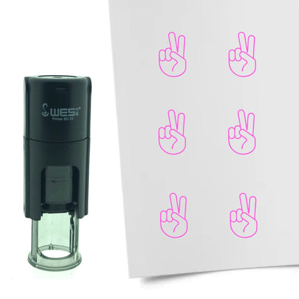 Stamp peace - 10 mm print