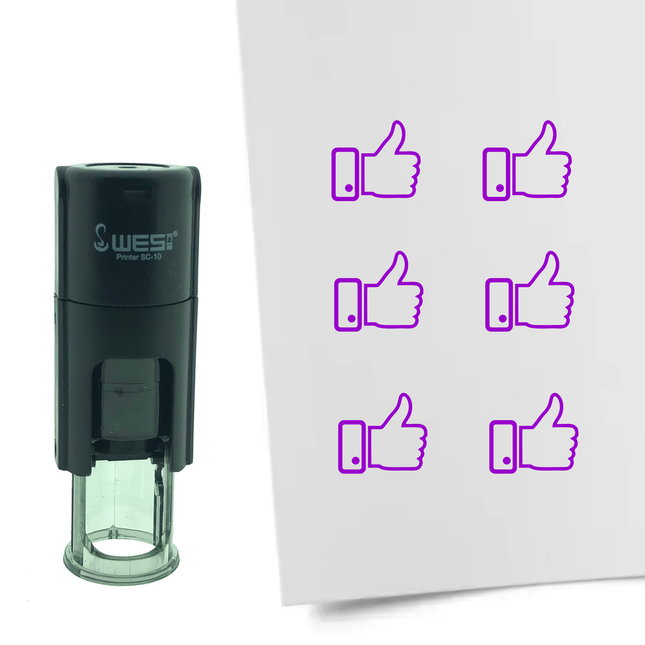 Stamp thumbs up - 10 mm print