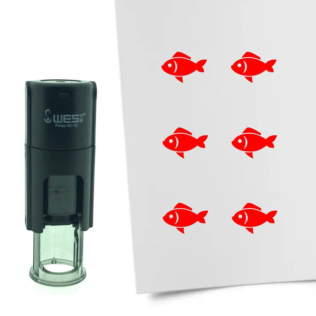 Stamp fish - 10 mm print