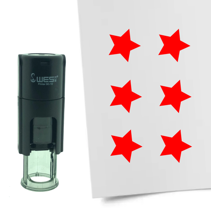 Stamp star - 10 mm print