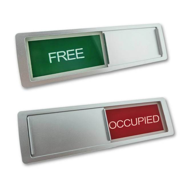 Free - Occupied sliding sign 178x50mm - 1 pc