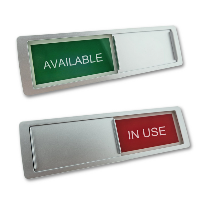 Available - In Use sliding sign 178x50mm - 1 pc