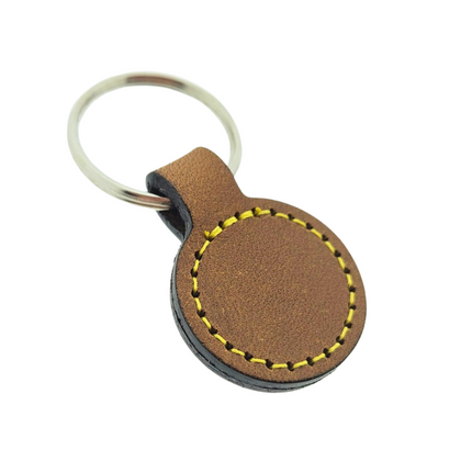 Llavero redondo de cuero Ø30 mm - Por unidad