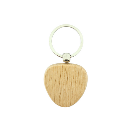 Llavero de madera triangular 40x40 mm - Por unidad
