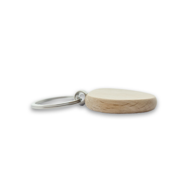 Llavero de madera triangular 40x40 mm - Por unidad