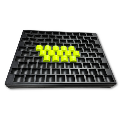 Bandeja de almacenamiento de plástico resistente para 1000 fichas