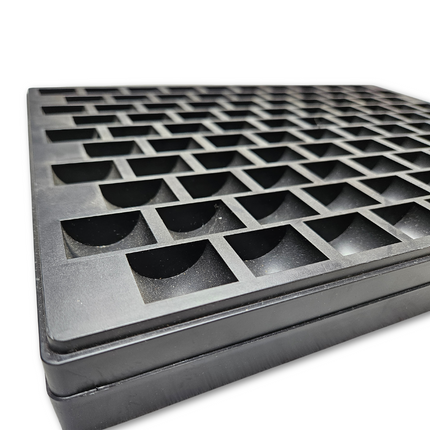 Bandeja de almacenamiento de plástico resistente para 1000 fichas