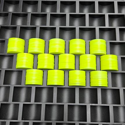 Bandeja de almacenamiento de plástico resistente para 1000 fichas