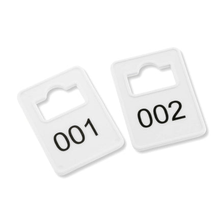 Fichas para guardarropa numerada Tiffany - 100 unidades